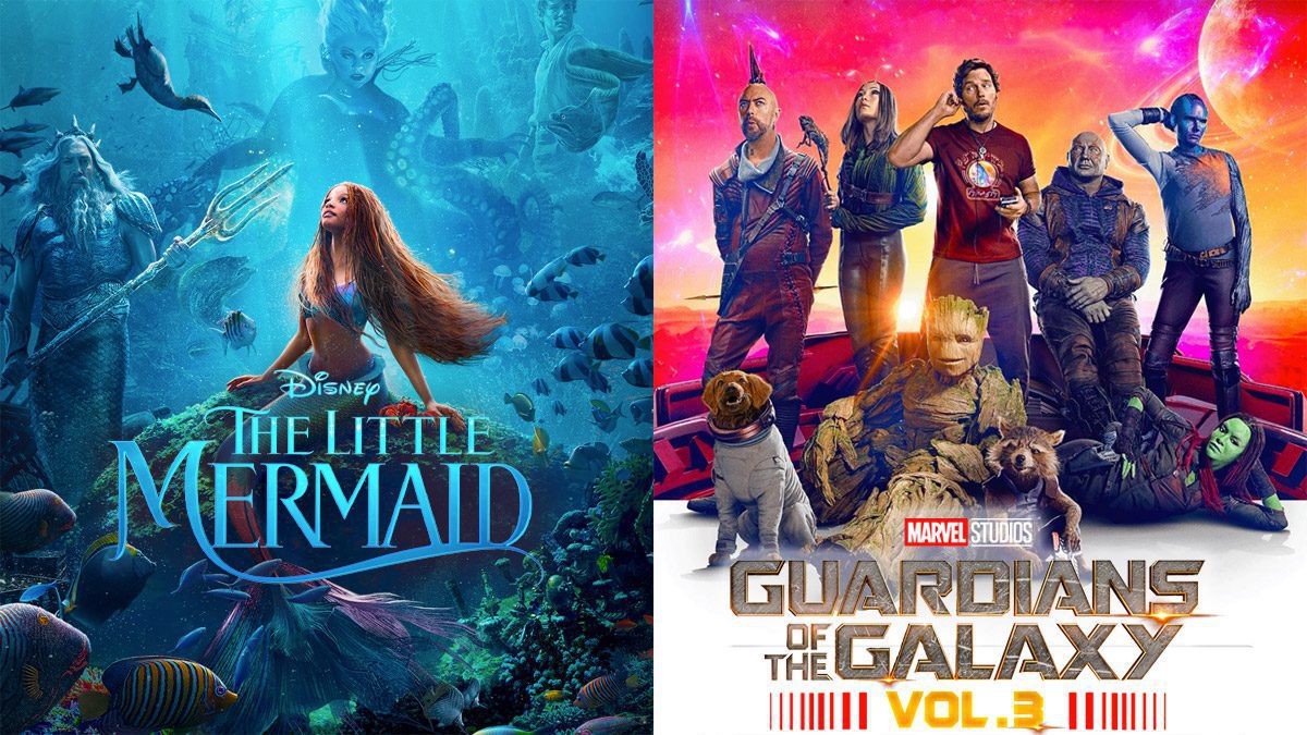 The Little Mermaid [PG13] with Guardians of the Galaxy: Vol. 3 [PG13]
